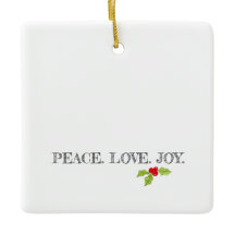 Peace Love Joy Holly Merry Christmas モダンPhoto