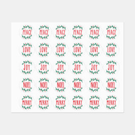 Peace、Love、Joy、Noel、Stickers & メリー Labels ラベル