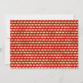 Peace Love Joy Red Christmas Family Photo シーズンカード (裏面)