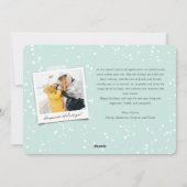 Peace Love Joy Snowflakesクリスマスエレガント写真 シーズンカード (裏面)