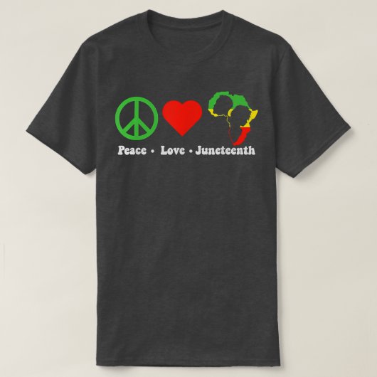Peace Love Juneh Sign Graphic Tシャツ (デザイン正面)