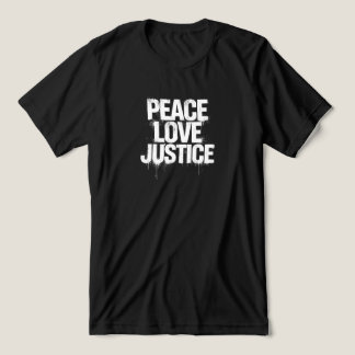 Peace, Love, Justice トライブレンドＴシャツ