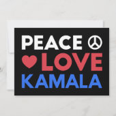 Peace Love Kamala I - Kamala Harris For President (正面)