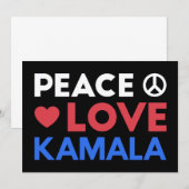Peace Love Kamala I - Kamala Harris For President (正面/裏面)