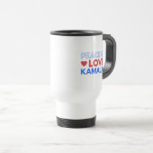 Peace Love Kamala I - Kamala Harris For President トラベルマグ (正面右)