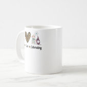Peace Love Laboratory Lab Research Leopard Men Wom コーヒーマグカップ (正面左)