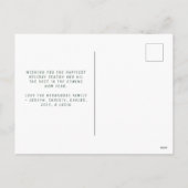 Peace, Love & Laughter MultiPhoto Holidayはがき シーズンポストカード (裏面)