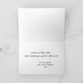 Peace Love & Longevity Wrinkled Rebels Couple Card カード (内部)