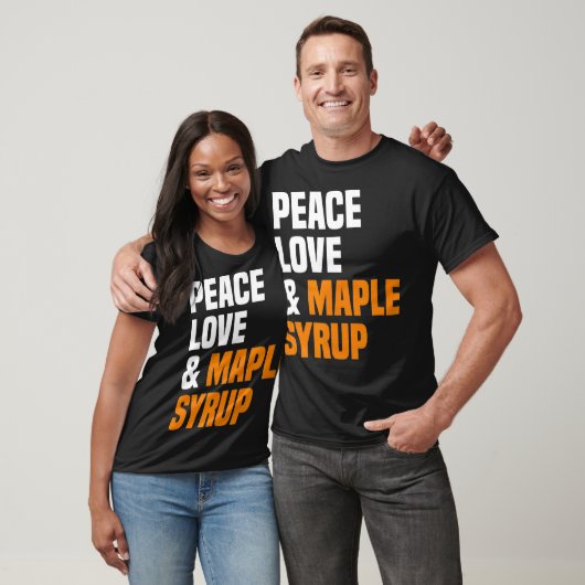 Peace Love Maple Syrup Maple Tree Tapper Maple Syr Tシャツ (ユニセックス)