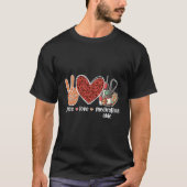 Peace Love Medication Aide Med Aide Medication Aid Tシャツ (正面)