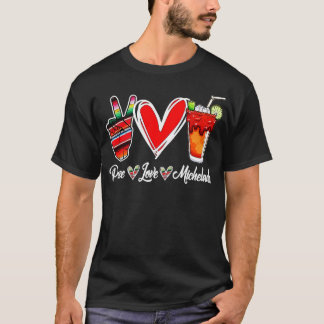 Peace Love Micheladas Mexican Beer Michelada Hippi Tシャツ