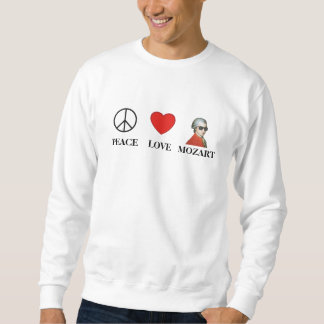 Peace Love Mozart – 音楽愛好家のためのSweatshirt! スウェットシャツ