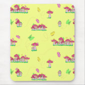 Peace Love Mushrooms マウスパッド (正面)