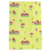 Peace Love Mushrooms Gift Bag ミディアムペーパーバッグ (裏面)