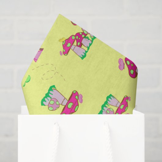 Peace Love Mushrooms Gift Bag 薄葉紙 (ギフトバッグ)