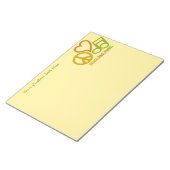 Peace Love Musicのメモカスタム帳 ノートパッド (アングル)