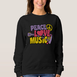 Peace Love Music スウェットシャツ