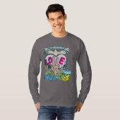 Peace Love Music - Sixties 1960イラストレーション Tシャツ (正面フル)