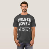 Peace Love Musicals friend Tシャツ (正面フル)