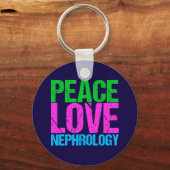 Peace Love Nephrology キーホルダー (裏面)