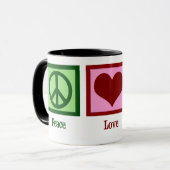Peace Love OT職業セラピー マグカップ (正面左)