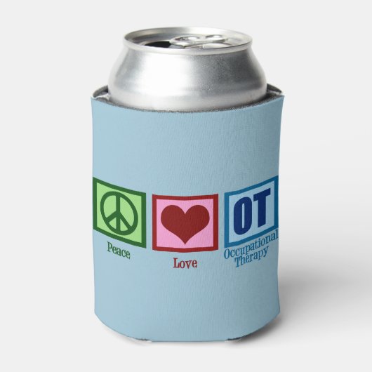 Peace Love OT職業セラピー 缶クーラー (缶正面)