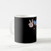 Peace Love Peeps コーヒーマグカップ (正面左)