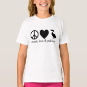Peace, Love & Pelicans Tシャツ (正面)