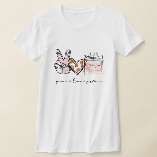 Peace love Perfume Women's T-Shirt. Tシャツ (レイダウン)