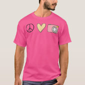 Peace Love Photography Tシャツ (正面)
