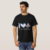 Peace Love Physical Therapy PT month men women The Tシャツ (正面フル)