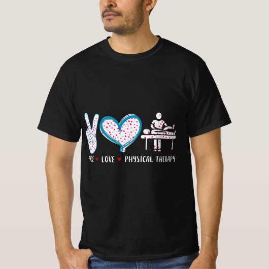 Peace Love Physical Therapy PT month men women The Tシャツ (正面)