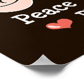 Peace Love Physics Poster ポスター (角)
