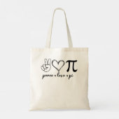 Peace Love Pi Math Love Pi Day Mathematics Math Te トートバッグ (裏面)