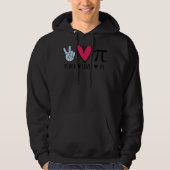 Peace Love Pi Math Love Pi Day Mathematics Math Te パーカ (正面)