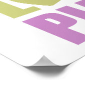 Peace Love Piano ポスター (角)