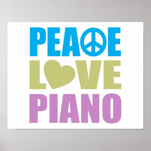 Peace Love Piano ポスター (正面)