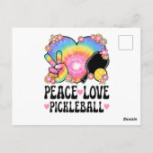 Peace Love Pickleball ポストカード (裏面)