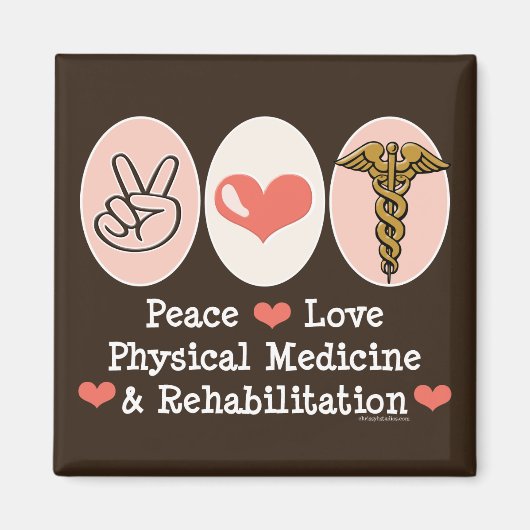 Peace Love PM&Rマグネット物理カスタマイズ-  マグネット (正面)