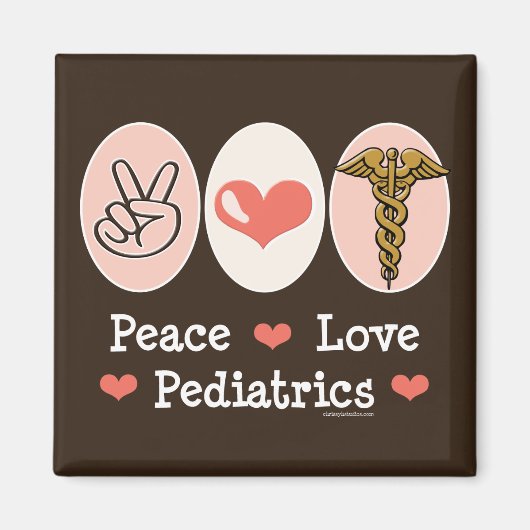 Peace Love PM&R Magnet Physicatry -... カスタマイズ - マグネット (正面)