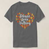 Peace Love Pottery - Ceramic Potter陶芸家Cra Tシャツ (デザイン正面)