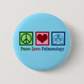 Peace Love Pulmonology 缶バッジ (正面)
