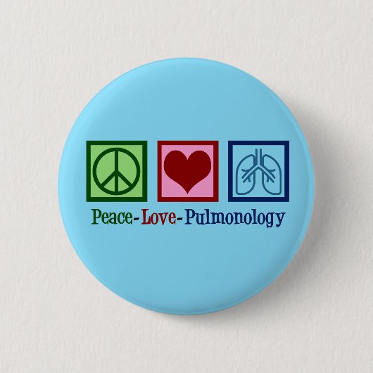 Peace Love Pulmonology 缶バッジ (正面)