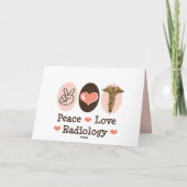 Peace Love Radyaly Greeting Card カード (裏面)