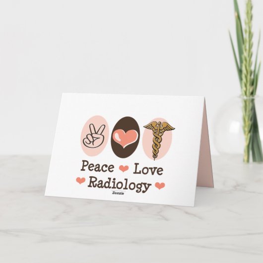 Peace Love Radyaly Greeting Card カード (裏面)