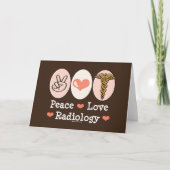 Peace Love Radyaly Greeting Card カード (正面)