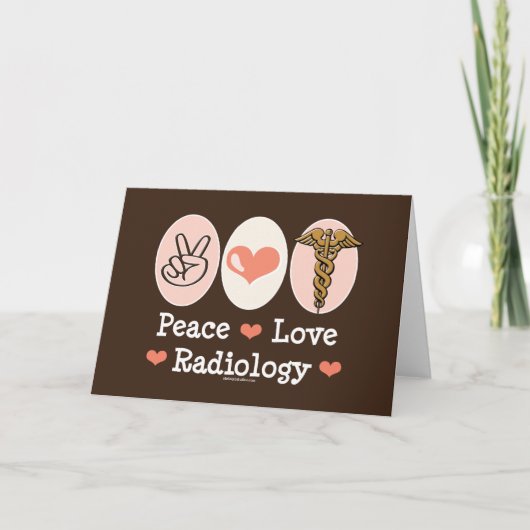 Peace Love Radyaly Greeting Card カード (正面)