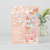 Peace Love Rainbow Birthday Invitation 招待状 (スタンド正面)