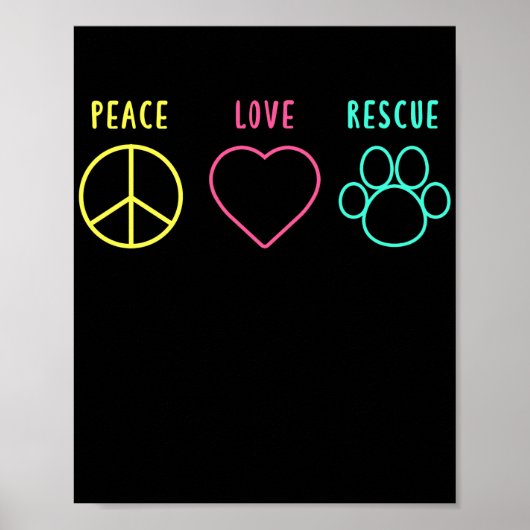 Peace Love Rescue  Adoption Animal Shelter ポスター (正面)