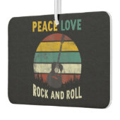 Peace Love & Rock & Guitar転が Player Guitarist V カーエアーフレッシュナー (左)